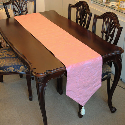 テーブルランナー テーブルライナー おしゃれ 230cm ダマスク柄 ダマスクローズ柄 フランス製生地 スタイルフランス RegenceRose 35x230cm 21007TR-MP