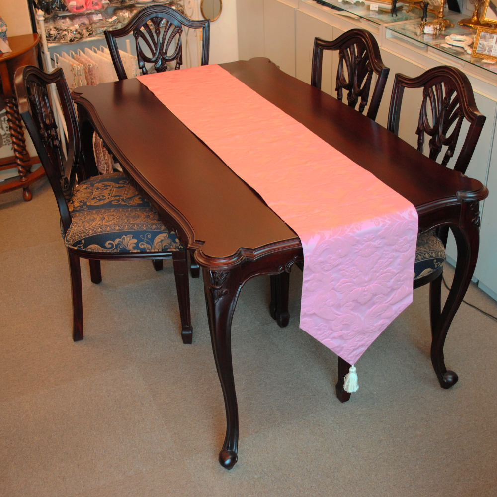 テーブルランナー テーブルライナー おしゃれ 230cm ダマスク柄 ダマスクローズ柄 フランス製生地 スタイルフランス RegenceRose 35x230cm 21007TR-MP