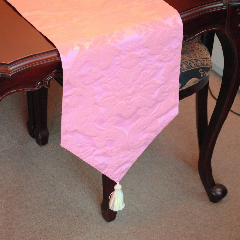 テーブルランナー テーブルライナー おしゃれ 230cm ダマスク柄 ダマスクローズ柄 フランス製生地 スタイルフランス RegenceRose 35x230cm 21007TR-MP