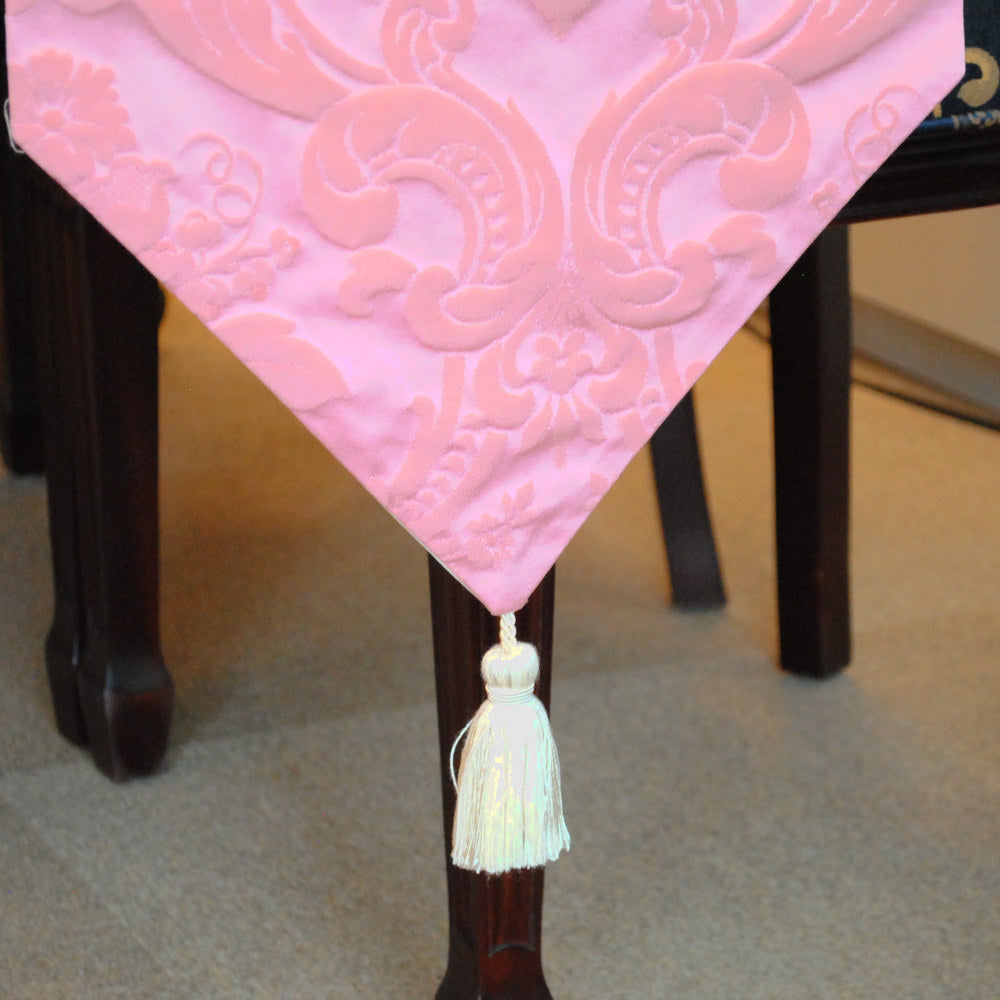 テーブルランナー テーブルライナー おしゃれ 230cm ダマスク柄 ダマスクローズ柄 フランス製生地 スタイルフランス RegenceRose 35x230cm 21007TR-MP