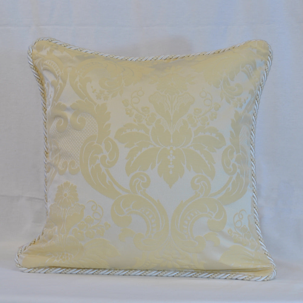 クッションカバー フランス製クッションカバー クッション トリム付きクッションカバー フランスインテリア雑貨 スタイルフランス 45x45 RegenceIvoire45X45