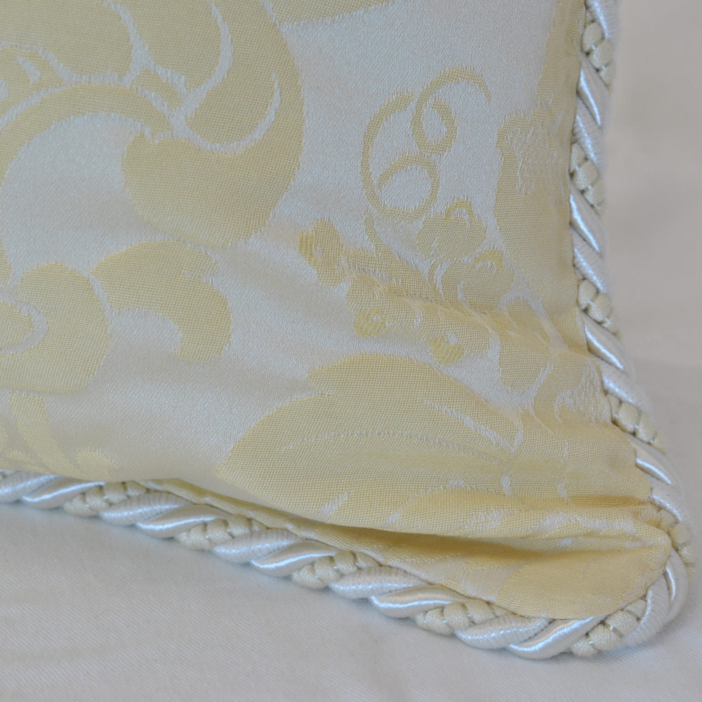 クッションカバー フランス製クッションカバー クッション トリム付きクッションカバー フランスインテリア雑貨 スタイルフランス 45x45 RegenceIvoire45X45
