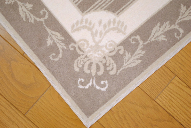 玄関マット マット ラグマット オーガニック コットン100% フランス製マット スタイルフランス セルジュルサージュ ラグマット SERGELESAGE フランスラグマット 段通玄関マット 綿100％ solene/lin 66x107cm