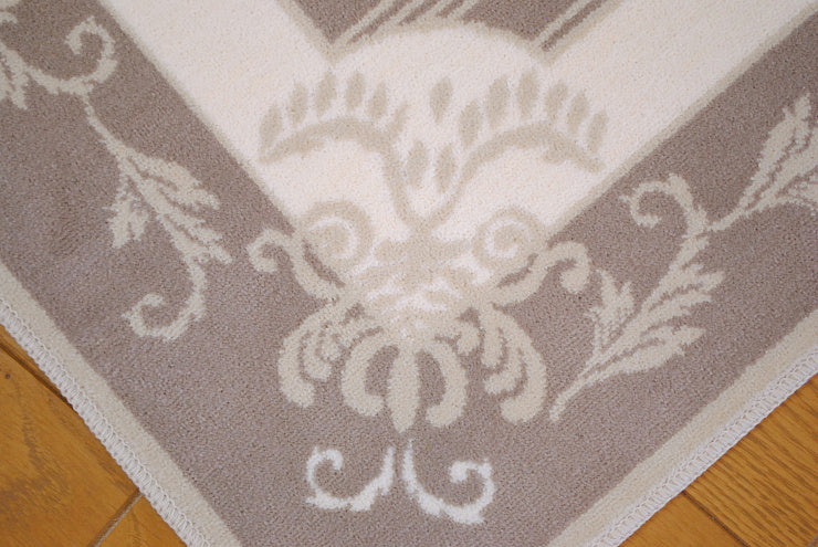 玄関マット マット ラグマット オーガニック コットン100% フランス製マット スタイルフランス セルジュルサージュ ラグマット SERGELESAGE フランスラグマット 段通玄関マット 綿100％ solene/lin 66x107cm