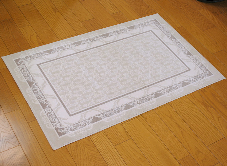 一年中快適な玄関マットとミニサイズのマット フランス製コットンラグ