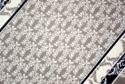 玄関マット マンション玄関マット ラグマット オーガニック コットン100% フランス製マット スタイルフランス セルジュルサージュ ラグマット SERGELESAGE フランスラグマット 段通玄関マット 綿100％ trinity/noir 50x70cm