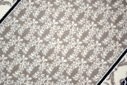 玄関マット マンション玄関マット ラグマット オーガニック コットン100% フランス製マット スタイルフランス セルジュルサージュ ラグマット SERGELESAGE フランスラグマット 段通玄関マット 綿100％ trinity/noir 50x70cm