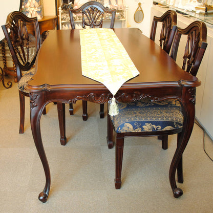 テーブルランナー テーブルライナー おしゃれ スタイルフランス フランス製生地 テーブルウエア テーブルセンター 160cm グリーン VeroneAnis 30x160