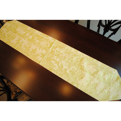 テーブルランナー テーブルライナー おしゃれ スタイルフランス フランス製生地 テーブルウエア テーブルセンター 160cm グリーン VeroneAnis 30x160