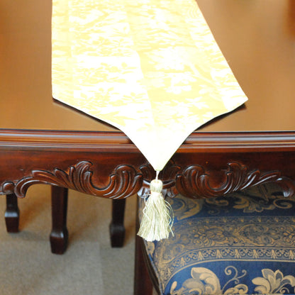 テーブルランナー テーブルライナー おしゃれ スタイルフランス フランス製生地 テーブルウエア テーブルセンター 160cm グリーン VeroneAnis 30x160