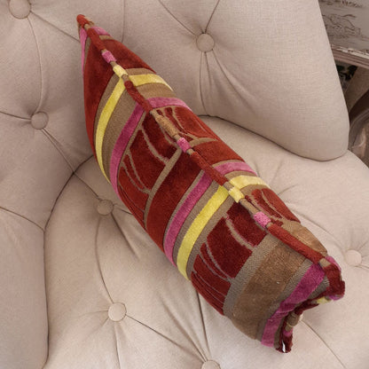 クッション オシャレ フランス製クッション ベルベットクッション スタイルフランス 長方形クッション パンヤ付きクッション フランス製 25x40 Volie25x40