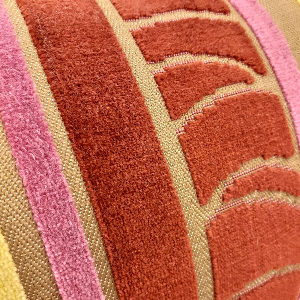 クッション オシャレ フランス製クッション ベルベットクッション スタイルフランス 長方形クッション パンヤ付きクッション フランス製 25x40 Volie25x40