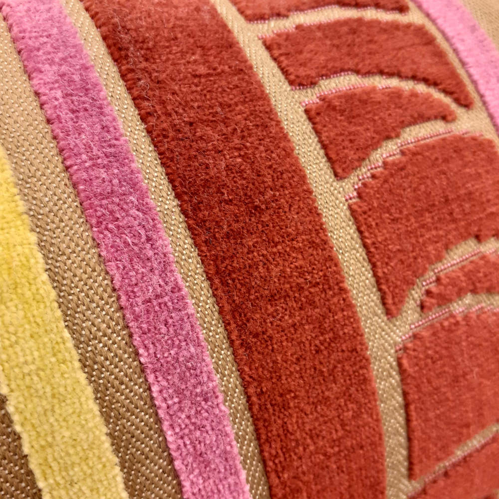 クッション オシャレ フランス製クッション ベルベットクッション スタイルフランス 長方形クッション パンヤ付きクッション フランス製 25x40 Volie25x40