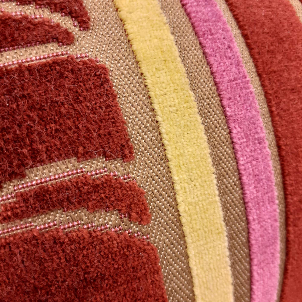 クッション オシャレ フランス製クッション ベルベットクッション スタイルフランス 長方形クッション パンヤ付きクッション フランス製 25x40 Volie25x40