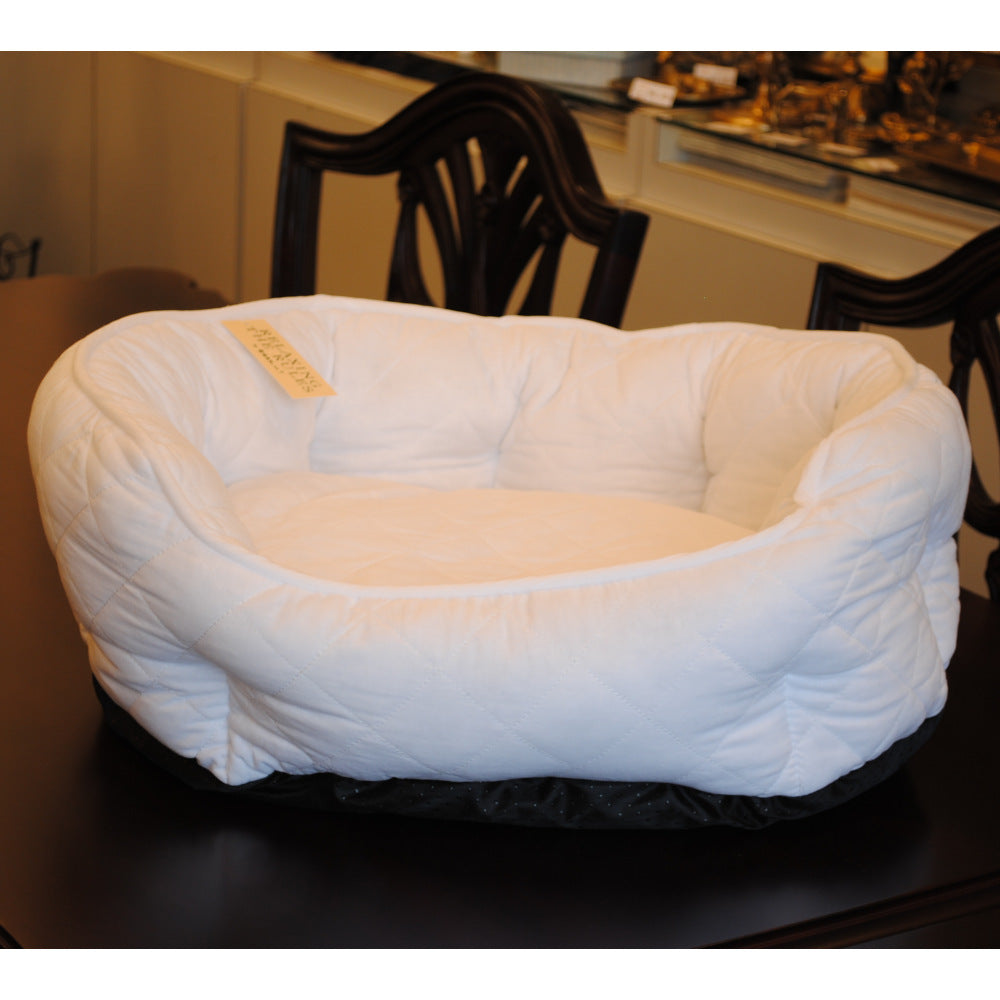 ペットベッド 洗えるペットベッド キルティング生地 ホワイトキルト ペット用品 雑貨 オフホワイト ホワイト コットン 55×45 RelaxingTheRules WK2012FO-WH
