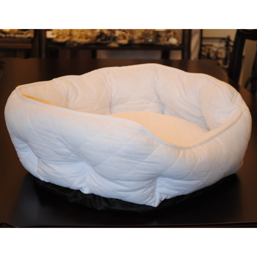 ペットベッド 洗えるペットベッド キルティング生地 ホワイトキルト ペット用品 雑貨 オフホワイト ホワイト コットン 55×45 RelaxingTheRules WK2012FO-WH