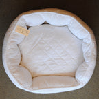 ペットベッド 洗えるペットベッド キルティング生地 ホワイトキルト ペット用品 雑貨 オフホワイト ホワイト コットン 55×45 RelaxingTheRules WK2012FO-WH