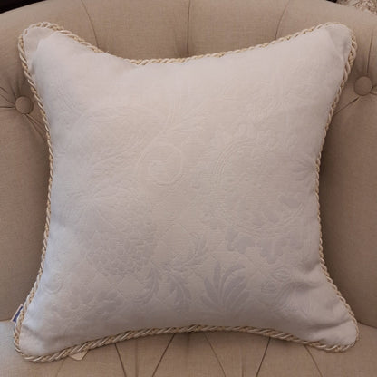 クッションカバー フランス製クッションカバー クッション トリム付きクッションカバー フランスインテリア雑貨 スタイルフランス 45x45 AndrosaceBlanc45X45