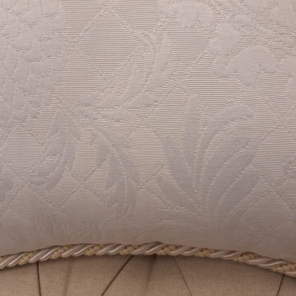 クッションカバー フランス製クッションカバー クッション トリム付きクッションカバー フランスインテリア雑貨 スタイルフランス 45x45 AndrosaceBlanc45X45