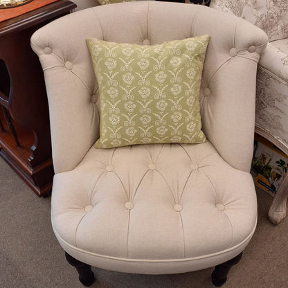 クッションカバー クッション 輸入インテリア雑貨 スタイルフランス グリーン フランス製クッションカバー 35x35 CompagnieDesEtoffes BarbetAnis35x35