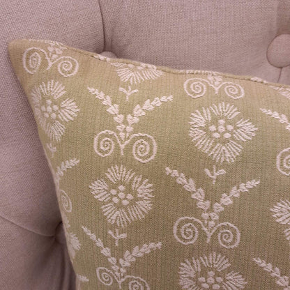 クッションカバー クッション 輸入インテリア雑貨 スタイルフランス グリーン フランス製クッションカバー 35x35 CompagnieDesEtoffes BarbetAnis35x35