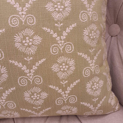 クッションカバー クッション 輸入インテリア雑貨 スタイルフランス グリーン フランス製クッションカバー 35x35 CompagnieDesEtoffes BarbetAnis35x35