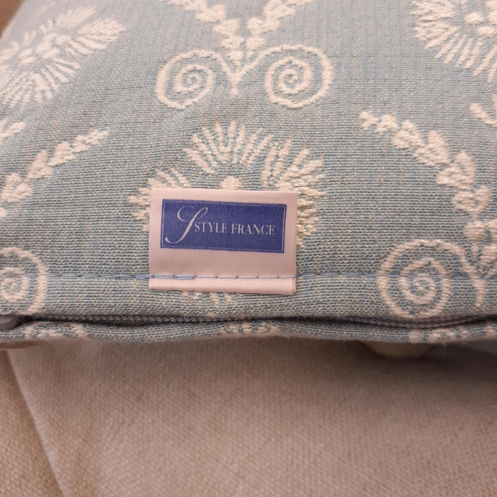 クッションカバー フランス製クッションカバー スタイルフランス フランス製インテリア雑貨 フランス製 35x35 CompagnieDesEtoffes BarbetBleu35x35