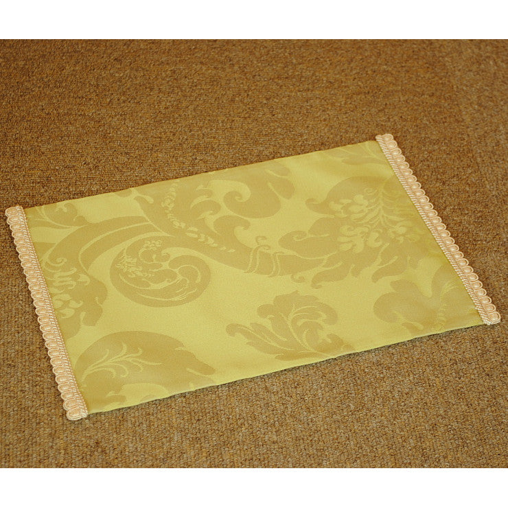 テーブルセンター オシャレ スタイルフランス 20x30 ブレード付き フランス製生地 グリーン 20x30cm FlorenceVtAnis