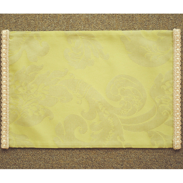 テーブルセンター オシャレ スタイルフランス 20x30 ブレード付き フランス製生地 グリーン 20x30cm FlorenceVtAnis