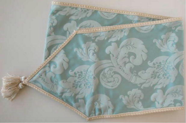 テーブルランナー テーブルライナー おしゃれ スタイルフランス フランス製生地 テーブルウエア テーブルセンター 160cm ブルー FlorenceBleu 30x160