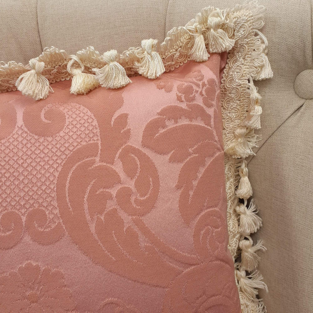 クッションカバー フランス製クッションカバー フリンジクッションカバー フランス製インテリア雑貨 スタイルフランス RegenceRose 35x35 21003CU-MP