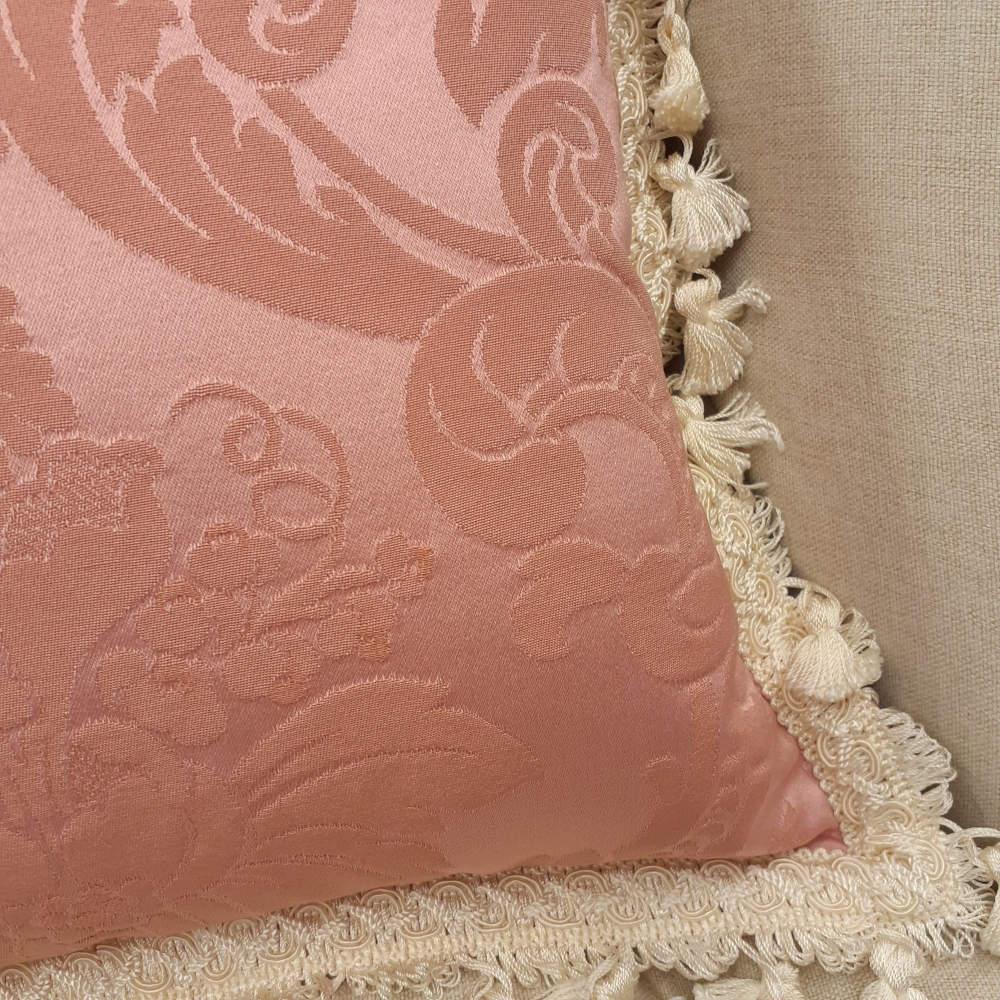 クッションカバー フランス製クッションカバー フリンジクッションカバー フランス製インテリア雑貨 スタイルフランス RegenceRose 35x35 21003CU-MP