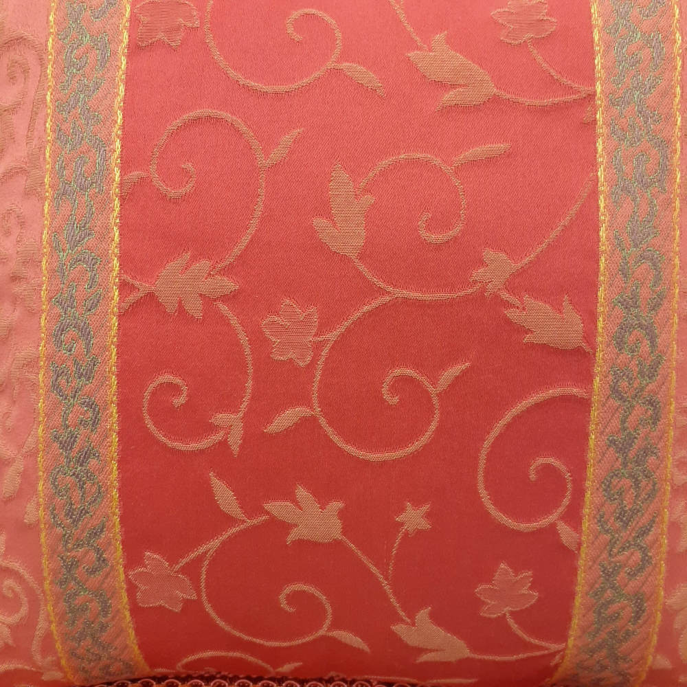 クッションカバー フリンジクッションカバー フランス製クッションカバー スタイルフランス 35x35 ReginaFuchsia