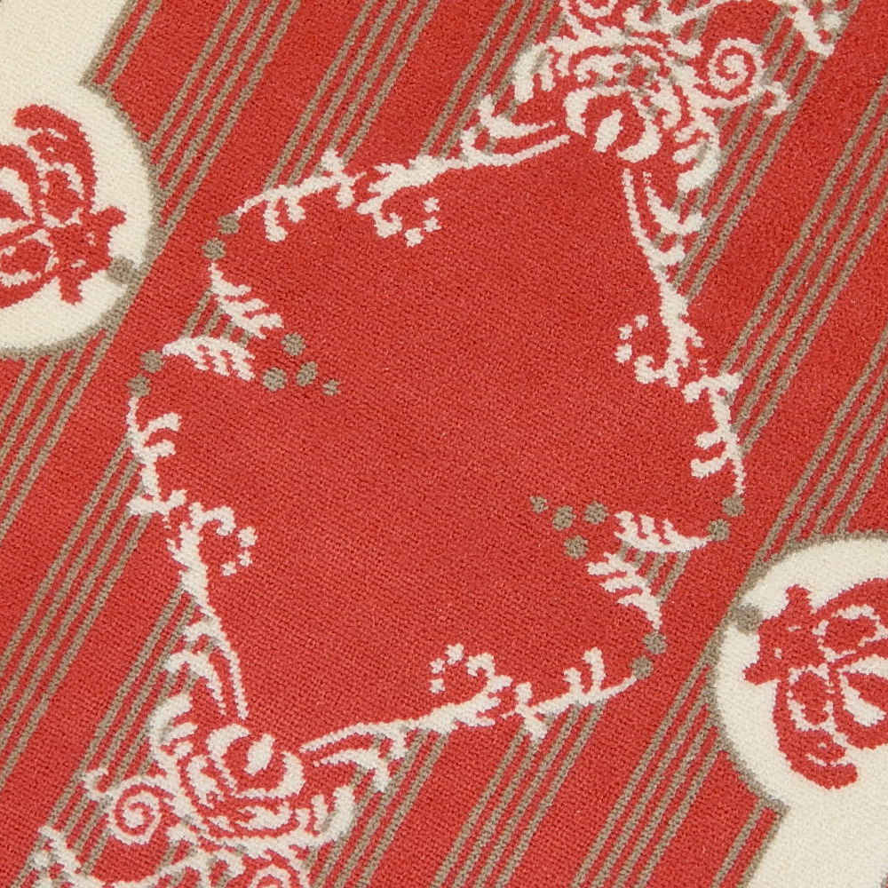 玄関マット マンション玄関マット ラグマット オーガニック コットン100% フランス製マット スタイルフランス セルジュルサージュ ラグマット SERGELESAGE フランスラグマット 段通玄関マット 綿100％ solene/rouge 50x70cm