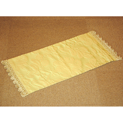 テーブルセンター グリーン オシャレ フリンジ付き フランス製生地 スタイルフランス 30x60cm TaorminaTill