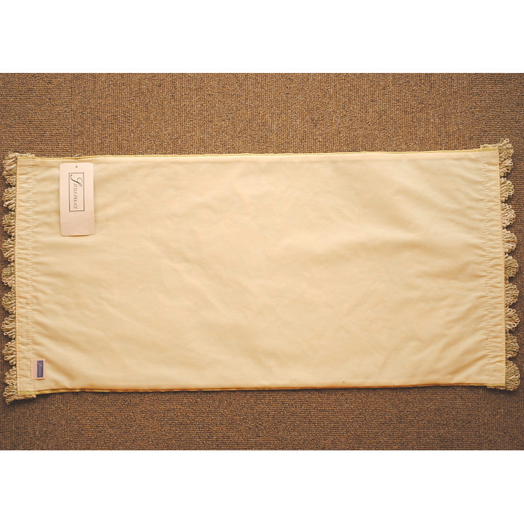 テーブルセンター グリーン オシャレ フリンジ付き フランス製生地 スタイルフランス 30x60cm TaorminaTill